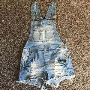 Highway Jeans Romper Ripped Denim